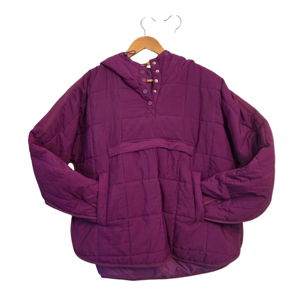 Purple Quilted Pullover Jacket - Picture 3 of 9